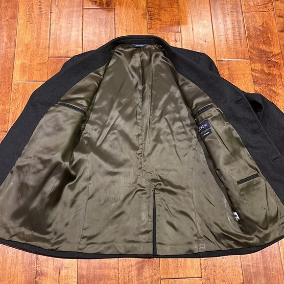 J crew Wool Cashmere Three Buttons Charcoal Grey Blazer Size 42R - Picture 7 of 11